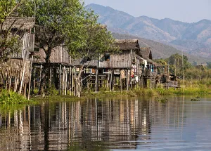Traditional stilt village, Inle Lake, Burma/ Myanmar Traditional stilt village, Inle Lake, Burma/ Myanmar