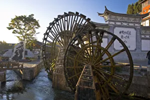 Traditional Water wheels, UNESCO Old Town of Lijiang, Yunnan Province, China Traditional Water wheels, UNESCO Old Town of Lijiang, Yunnan Province, China
