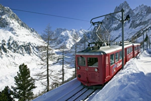 Train du Montenvers by Mer de Glace, Chamonix, Haute Savoie, France Train du Montenvers by Mer de Glace, Chamonix, Haute Savoie, France