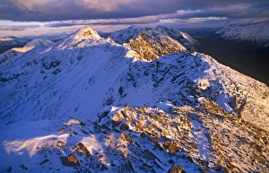 Aonach Eagach Ridge Print over Glencoe Scottish Highlands