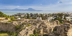 Tunisia, Tunis, Carthage, Byrsa Hill, Punic Ruins Tunisia, Tunis, Carthage, Byrsa Hill, Punic Ruins