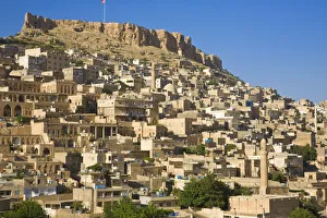 Turkey, Eastern Turkey, Mardin, Castle above old city Turkey, Eastern Turkey, Mardin, Castle above old city