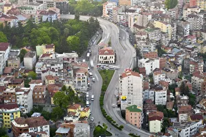Turkey, Trabzon, View of city from Bostepe Turkey, Trabzon, View of city from Bostepe