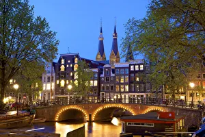Twin Spires of Posthoornkerk, Amsterdam, Netherlands Twin Spires of Posthoornkerk, Amsterdam, Netherlands
