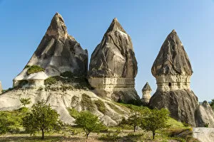 Images Dated 23rd June 2015: Typical fairy chimneys in Cappadocia, Turkey