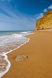 UK, Dorset, Jurassic Coast, Burton Bradstock, Hive Beach and Cliffs UK, Dorset, Jurassic Coast, Burton Bradstock, Hive Beach and Cliffs