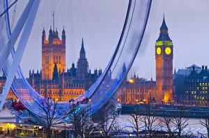 UK, England, London, London Eye and Big Ben UK, England, London, London Eye and Big Ben