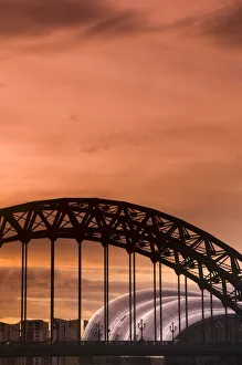 UK, England, Tyne and Wear, Newcastle and Gateshead, The Tyne Bridge and The Sage UK, England, Tyne and Wear, Newcastle and Gateshead, The Tyne Bridge and The Sage