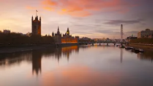 UK, London, Big Ben, Houses of Parliament and London Eye UK, London, Big Ben, Houses of Parliament and London Eye