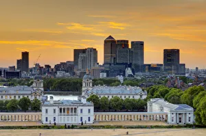 UK, London, Greenwich, Greenwich Park, National Maritime Musuem and Canary Wharf UK, London, Greenwich, Greenwich Park, National Maritime Musuem and Canary Wharf