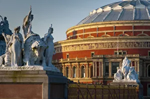 UK, London, Royal Albert Hall and Albert Memorial UK, London, Royal Albert Hall and Albert Memorial