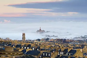 UK, Scotland, Edinburgh, New Town rooftops, St UK, Scotland, Edinburgh, New Town rooftops, St