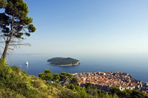 Unesco World Heritage Hilltop View of Old Town and Lokrum Island Unesco World Heritage Hilltop View of Old Town and Lokrum Island