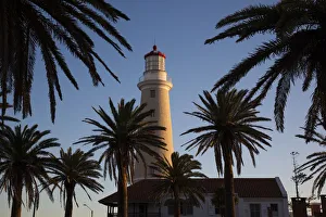 Uruguay, Punta del Este, town lighthouse, sunset Uruguay, Punta del Este, town lighthouse, sunset