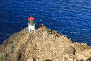 USA, Hawaii, Oahu, Makapuu Point, Lighthouse USA, Hawaii, Oahu, Makapuu Point, Lighthouse
