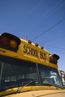 USA, Illinois, Springfield, Old School Bus USA, Illinois, Springfield, Old School Bus