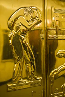 USA, Minnesota, Minneapolis, St. Paul, City Hall, art-deco elevator door details USA, Minnesota, Minneapolis, St. Paul, City Hall, art-deco elevator door details