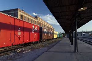 USA, Nebraska, Lincoln, Haymarket Square, Union Pacific Railroad, Historic District USA, Nebraska, Lincoln, Haymarket Square, Union Pacific Railroad, Historic District