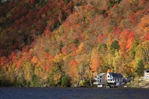 USA, New England, Vermont, Westmore, Lake Willoughby, Fall Foliage USA, New England, Vermont, Westmore, Lake Willoughby, Fall Foliage