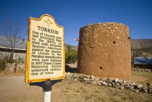 USA, New Mexico, Lincoln. The Torreon. Originally used defensively against the Apaches USA, New Mexico, Lincoln. The Torreon. Originally used defensively against the Apaches