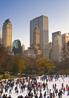 USA, New York City, Manhattan, Central Park, Wollman Icerink USA, New York City, Manhattan, Central Park, Wollman Icerink