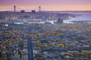 Images Dated 22nd December 2015: USA, New York City, Verrazano Narrows Bridge and Brooklyn