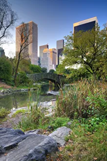 USA, New York, Manhattan, Central Park, The Pond USA, New York, Manhattan, Central Park, The Pond