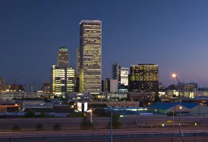 USA, Oklahoma, Tulsa, Downtown skyline USA, Oklahoma, Tulsa, Downtown skyline