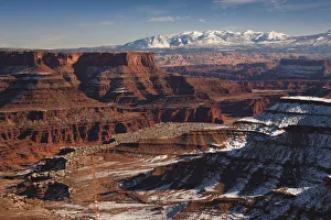 USA, Utah, Moab, Canyonlands National Park, Buck Canyon Overlook, winter USA, Utah, Moab, Canyonlands National Park, Buck Canyon Overlook, winter