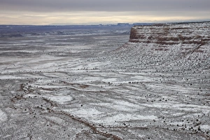 USA, Utah, Moki Dugway, view towards Monument Valley, Arizona, winter USA, Utah, Moki Dugway, view towards Monument Valley, Arizona, winter