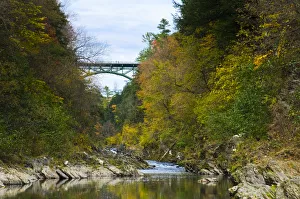 USA, Vermont, Quechee Gorge and Ottauquechee River USA, Vermont, Quechee Gorge and Ottauquechee River