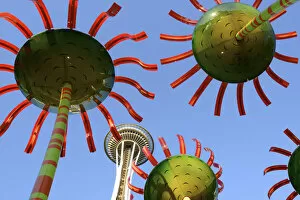 Images Dated 14th July 2015: USA, Washington, Seattle, Sonic Bloom Sculpture at Pacific Science Center
