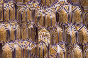 Uzbekistan, Samarkand, Guri Amir Mausoleum, Ceiling Uzbekistan, Samarkand, Guri Amir Mausoleum, Ceiling