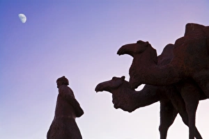 Uzbekistan, Samarkand, Registan Ensemble, Camel statue Uzbekistan, Samarkand, Registan Ensemble, Camel statue