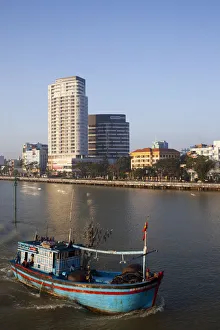 Vietnam, Danang, City Skyline and Han River Vietnam, Danang, City Skyline and Han River