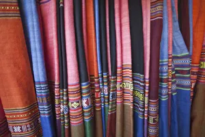 Vietnam, Hoi An, Silk Shop Fabric Display Vietnam, Hoi An, Silk Shop Fabric Display