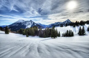 Tyrol Alps Scenery Prints: View at Breitenberg, Aggenstein and Einstein, Tannheim valley, Allgau, Tyrol, Austria