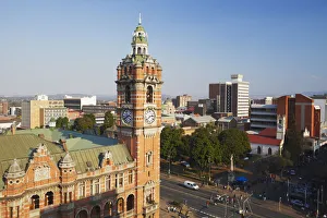 View of City Hall and downtown Pietermaritzburg, KwaZulu-Natal, South Africa View of City Hall and downtown Pietermaritzburg, KwaZulu-Natal, South Africa
