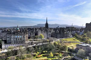 View of Edinburgh from Scott Monument Print