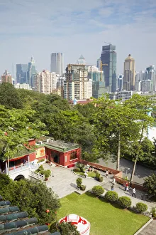 View of downtown Guangzhou from Zhenhai Tower, Yuexui Park, Guangzhou, Guangdong Province View of downtown Guangzhou from Zhenhai Tower, Yuexui Park, Guangzhou, Guangdong Province