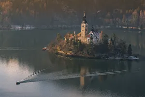 Lake Bled Top View Print, Slovenia
