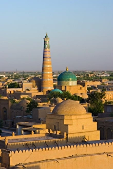 View over old town of Khiva, Uzbekistan View over old town of Khiva, Uzbekistan