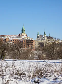View towards the St John the Baptist Cathedral and Trinitarian Tower, winter, Lublin View towards the St John the Baptist Cathedral and Trinitarian Tower, winter, Lublin