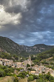 Village overview, Valldemossa, Mallorca, Balearic Islands, Spain Village overview, Valldemossa, Mallorca, Balearic Islands, Spain