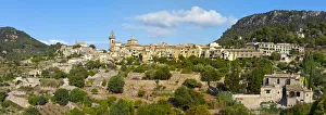 Village skyline, Valldemossa, Mallorca, Balearic Islands, Spain Village skyline, Valldemossa, Mallorca, Balearic Islands, Spain