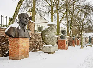 Vladimir Ilyich Ulyanov Lenin Monument in Socialist Realism Museum next to the Zamoyski Vladimir Ilyich Ulyanov Lenin Monument in Socialist Realism Museum next to the Zamoyski