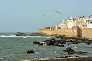 The walled city of Essaouira facing the vast Atlantic Ocean. Morocco The walled city of Essaouira facing the vast Atlantic Ocean. Morocco