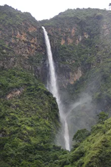 Waterfall at the Canyon north of Pasto, Colombia, South America Waterfall at the Canyon north of Pasto, Colombia, South America