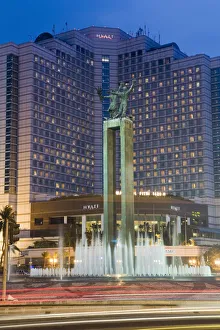 Welcome Monument & Hyatt, central Jakarta, Indonesia Welcome Monument & Hyatt, central Jakarta, Indonesia