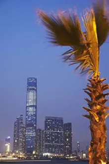 West Kowloon Cultural District with ICC buillding, Kowloon, Hong Kong, China West Kowloon Cultural District with ICC buillding, Kowloon, Hong Kong, China
